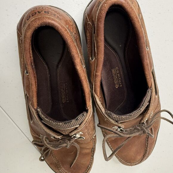 Sebago Docksides Boat Shoes Men 10.5 Brown Leather Casual Comfort Preppy Loafers main image 9